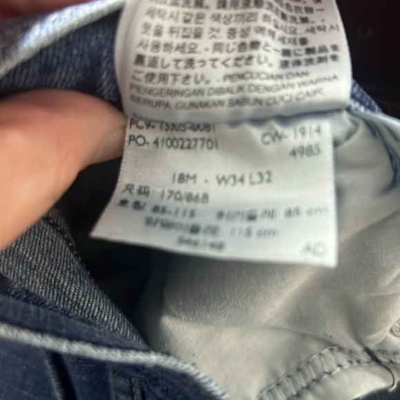 Levi's 505 Women's Straight Leg Legacy Embroidered Pocket Cotton Stretch 34x32 - Picture 11 of 11